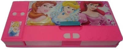 Pranshi princess themed cartoon character Art Plastic Pencil Box(Set of 1, Pink)