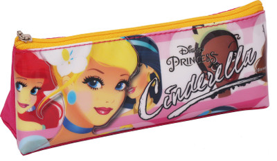 

Disney CINDERELLA Cartoon Art NYLON & PVC Pencil Box(Set of 1, Multicolor)