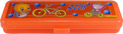 

Saamarth Impex NA Cartoon Art Plastic Pencil Box(Set of 1, Orange)