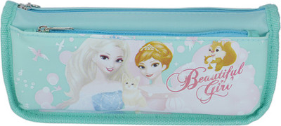 

Saamarth Impex Disney Girl Printed Art Fabric Pencil Box(Set of 1, Green)