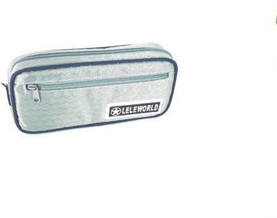 

Chrome Series Printed Art Cloth Pencil Box(Set of 1, Grey)