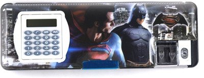 

Funmatic Inbuilt Calculator & Sharpner Superman Art Plastic Pencil Box(Set of 1, Blue)