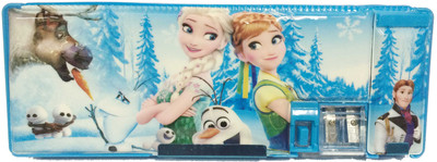 

AB Posters Frozen Cartoons Art PVC Pencil Box(Set of 1, Light Blue)