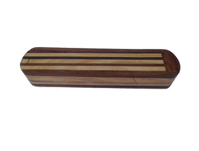 

Handicraft CREATIVE OTHER ART FORM Art WOOD Pencil Box(Set of 1, Yellow, Brown)