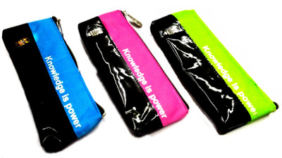 

Palakz Knowledge Pouch Art Nylon Pencil Boxes(Set of 3, Multicolor)