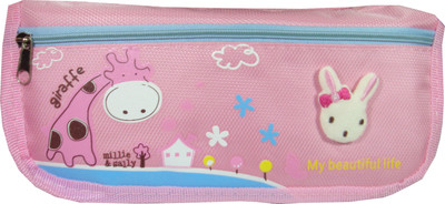 

Xiao zhi xiong Rabbit Rabbit Art Cloth Pencil Box(Set of 1, Pink)