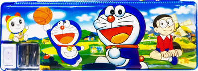 

Priyankish Smart Kidz Doraemon Art Plastic Pencil Box(Set of 1, Multicolor)