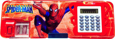 

Priyankish Smart Kids Spiderman Cartoon Art Plastic Pencil Box(Set of 1, Orange, Red, Blue)