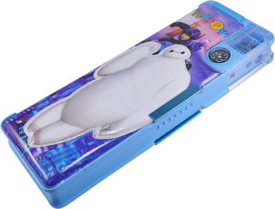 

Saamarth Impex Student Supplies Cartoon Print Art Plastic Pencil Box(Set of 1, Blue)