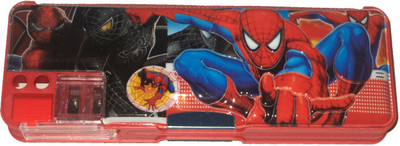 

Karta Spiderman With Dual Sharpner Art Plastic Pencil Box(Set of 1, Red)