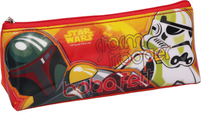 

Disney STAR WARS Cartoon Art NYLON & PVC Pencil Box(Set of 1, Multicolor)