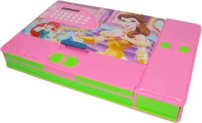 

Asera Disney Princess Cartoon Art Plastic Pencil Box(Set of 1, Pink)