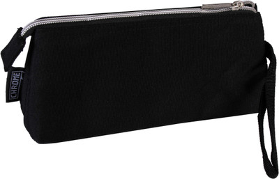 

Chrome Series Plain Art Cloth Pencil Box(Set of 1, Black)