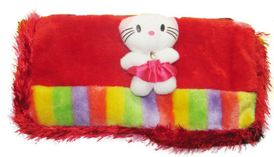 

Tickles Pencil Pouch Multipurpose Bag Art Pile Cloth Pencil Box(Set of 1, Multicolor)