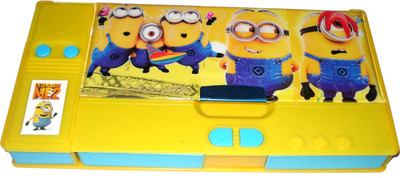 

Hina Mini Jumbo Art Art Plastic Pencil Box(Set of 1, Yellow)