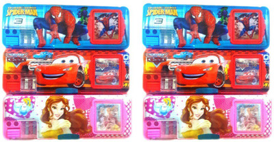 

RSI Set of 6 Cartoon Art Calculator Pencil Boxes(Set of 6, Assorted)