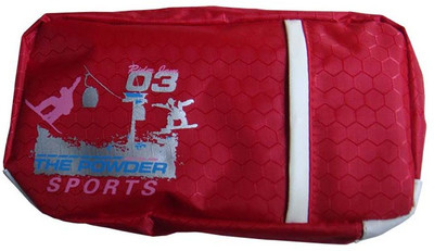 

Xiao Zhi Xiong 087 Pouch Sports Art Cloth Pencil Box(Set of 1, Red)