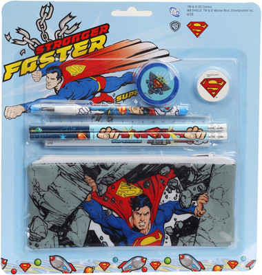 

Warner Bros. Superman Plastic Pencil Box(Blue)