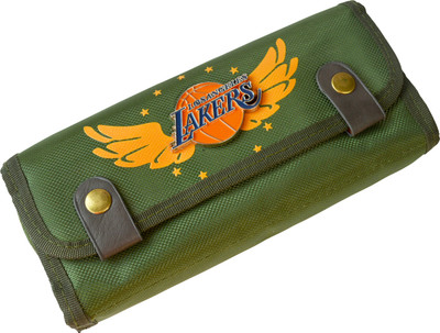 

Chrome Series Printed Art Cloth Pencil Box(Set of 1, Green)