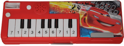 

Disney Cars Cartoon Art Plastic Pencil Box(Set of 1, Red)