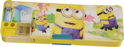 

Priyankish Smart Kidz Cartoon Art Plastic Pencil Box(Set of 1, Multicolor)