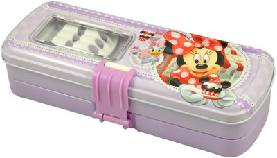 

Instabuyz Purple Mickey, Donald Art Metal Pencil Box(Set of 1, Purple)