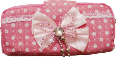 

Vardhman Flap Flowers Art Cloth Pencil Box(Set of 1, Pink)