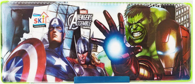 

Stuff Jam Action Hero NA Art Plastic Pencil Box(Set of 1, Green)