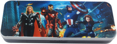 

Saamarth Impex Marvel Superhero Art Plastic Pencil Box(Set of 1, Black)