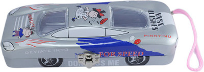 

Saamarth Impex Car Cartoon Art Plastic Pencil Box(Set of 1, Gray)