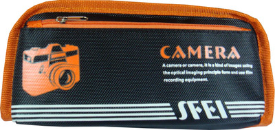 

Xiao zhi xiong Sfei Camera Art Cloth Pencil Box(Set of 1, Orange)