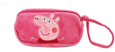 

Shopat7 Peppa Ping Cartoon Art Soft Material Pencil Box(Set of 1, Pink)