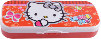 

Saamarth Impex Cartoon Character Hello Kitty Art Plastic Pencil Box(Set of 1, Multicolor)