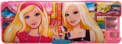 

Karta Barbie Printed Art Plastic Pencil Box(Set of 1, Pink)