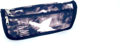 

Chrome Series Printed Art Cloth Pencil Box(Set of 1, Black)
