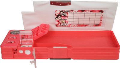 

Disney Disney Graphics Art Plastic Pencil Box(Set of 1, Pink)