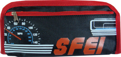 

Xiao zhi xiong Sfei Clock Art Cloth Pencil Box(Set of 1, Red)