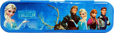 

Kanchan Toys Barbie Frozen Ice Art Plastic Pencil Box(Set of 1, Blue)