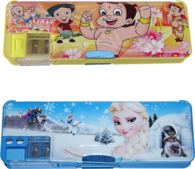 

Dream Bag Chhota Bheem Colourfull Art Plastic Pencil Boxes(Set of 2, Multi colours)