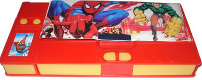 

Pranshi Spiderman Themed cartoon character Art Plastic Pencil Box(Set of 1, Multicolor)