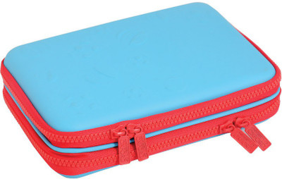 

University of Oxford F.B Plain Art Canvas Pencil Box(Set of 1, Blue)