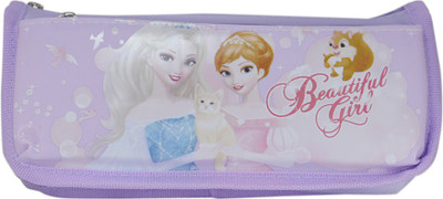

Saamarth Impex Disney Girl Printed Art Fabric Pencil Box(Set of 1, Purple)