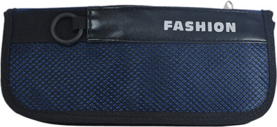 

Saamarth Impex Signature Net Art Fabric Pencil Box(Set of 1, Blue)