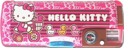 

Hello Kitty Hello Kitty Graphic Art Plastic Pencil Box(Set of 1, Multicolor)
