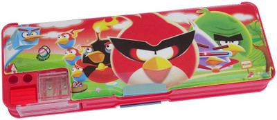 

Dream Bag Angry Bird Print Art Plastic Pencil Box(Set of 1, Red)