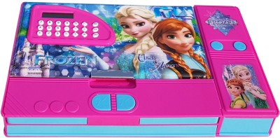 Sae Fashions Frozen Movie Character Art Plastic Pencil Box(Set of 1, Multicolor)