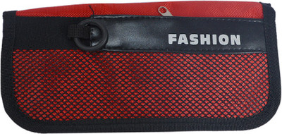 

Saamarth Impex Signature Net Art Fabric Pencil Box(Set of 1, Red)