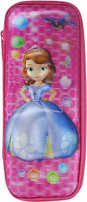 

Saamarth Impex Disney Girl Printed Art Fabric Pencil Box(Set of 1, Pink)