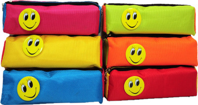 

SR Gifts Smiley Smiley Art Cotton Pencil Boxes(Set of 6, Multicolor)