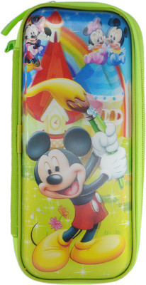 

Saamarth Impex Disney Micky mouse Art Plastic Pencil Box(Set of 1, Green)